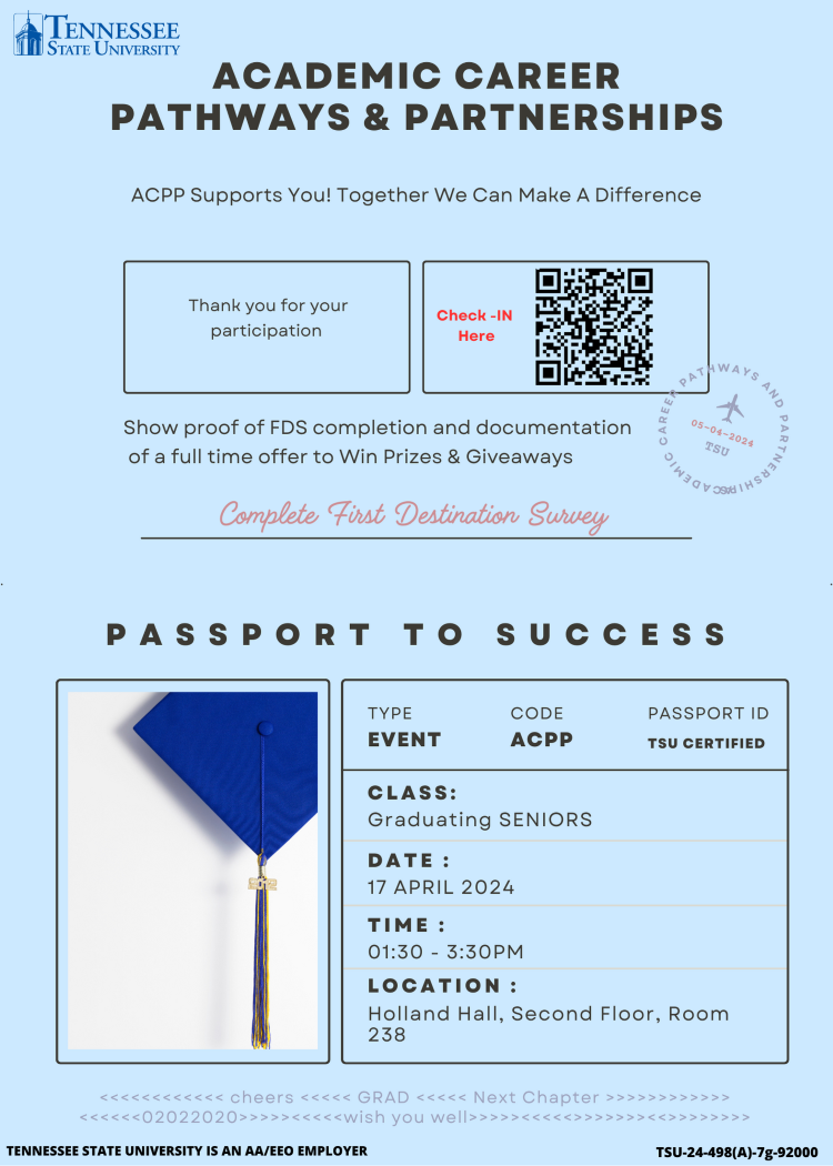 Passport to Success - Graduating Seniors