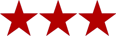 3 red stars