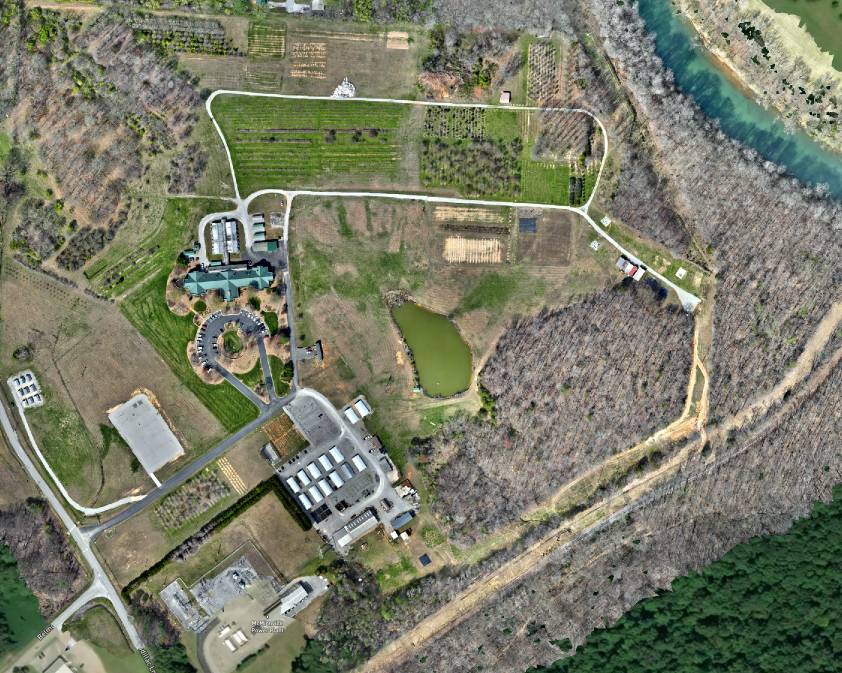 Aerial photo of the NRC facility