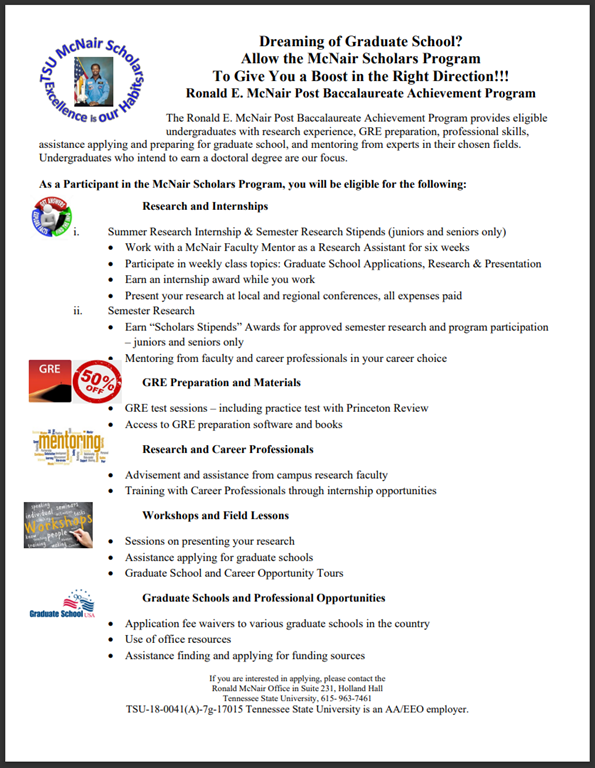 McNair Scholars Program Pic 1