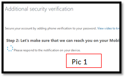 MFA Additional Security Verification 