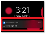 Phone Notification Approve Sign In Request