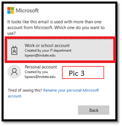 Work or School Account Link