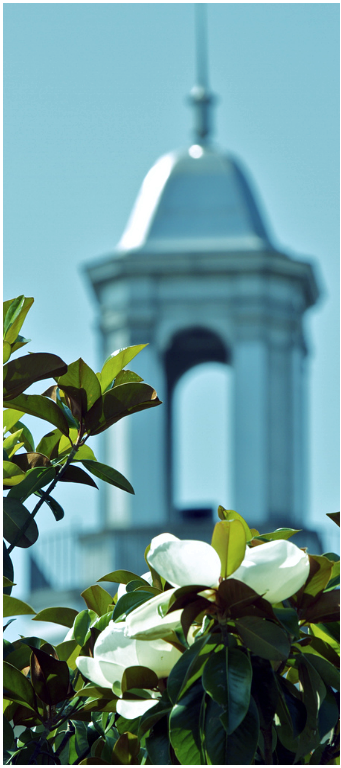 student on campus