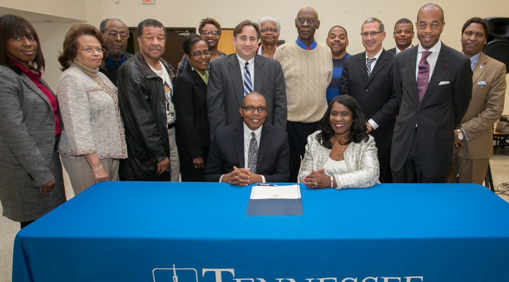 President Glover signs TSU Footprint MOU