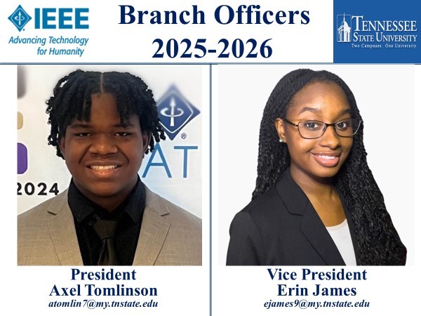 President Axel Tomlinson | VP Erin James