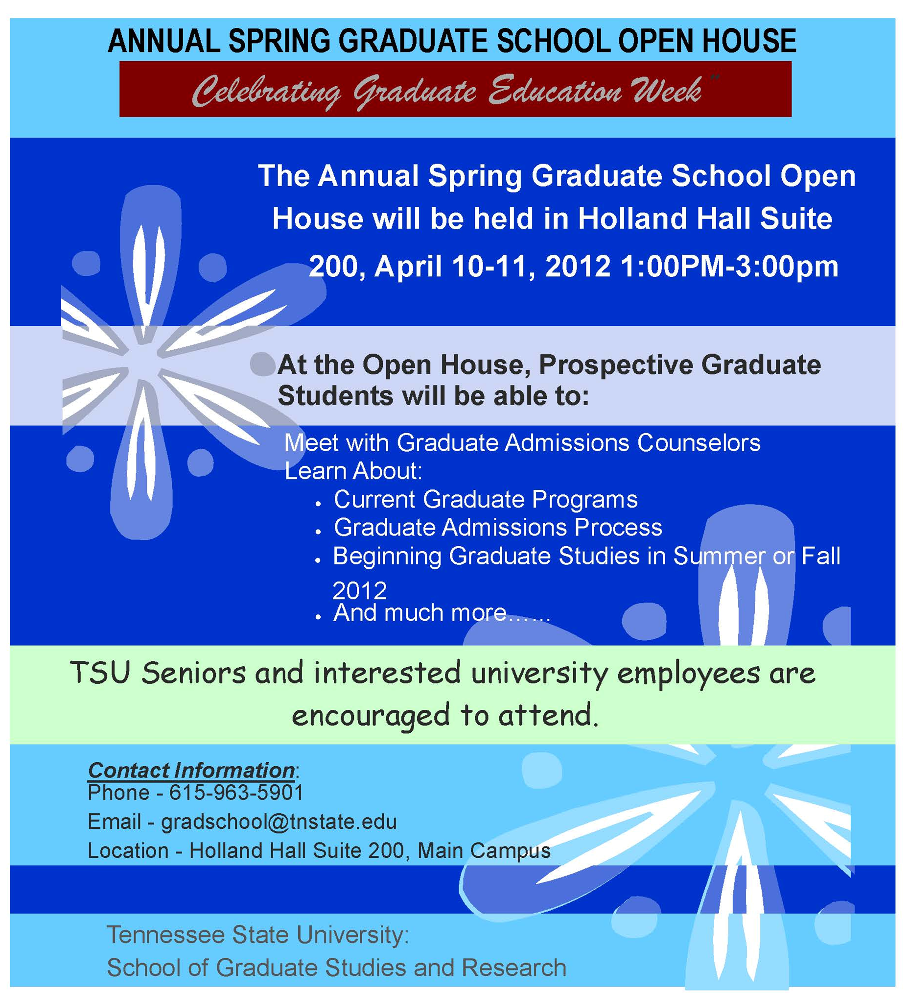 Graduate School Open House