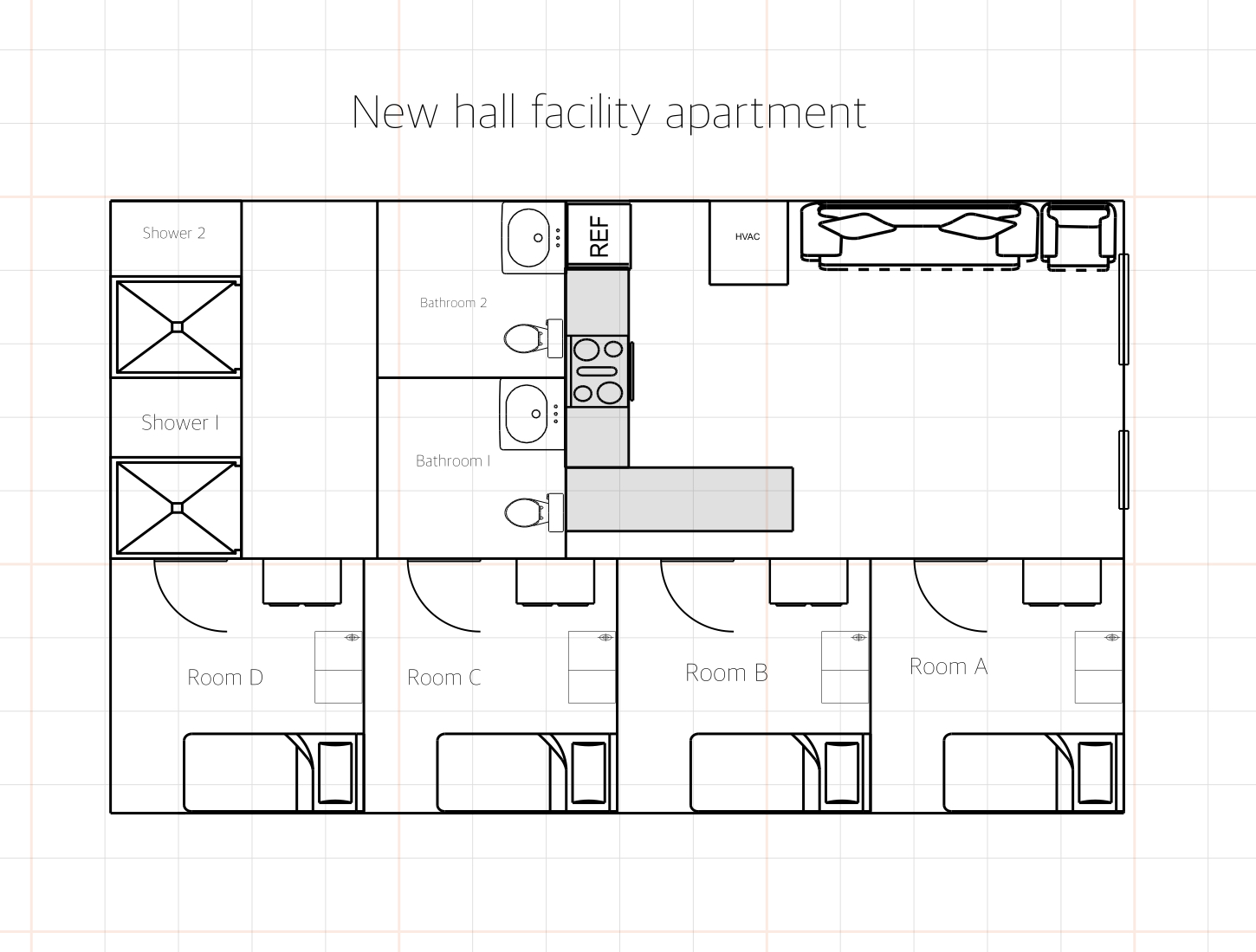 New Hall Apartment Floor Plan