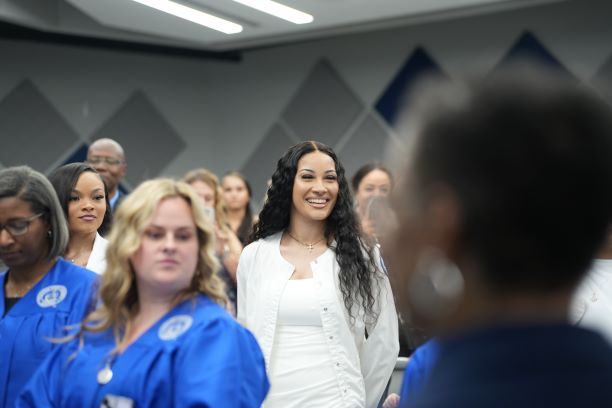 student smiling