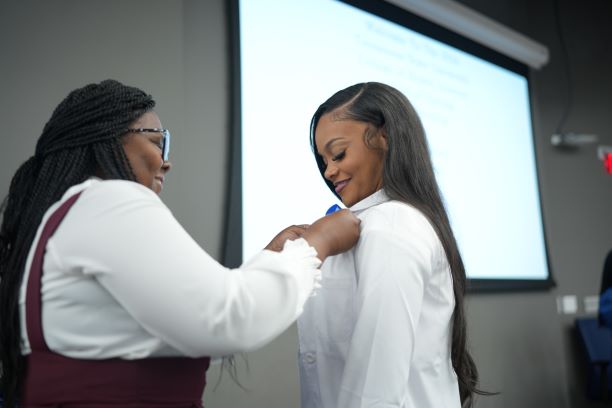 bsn student being pinned