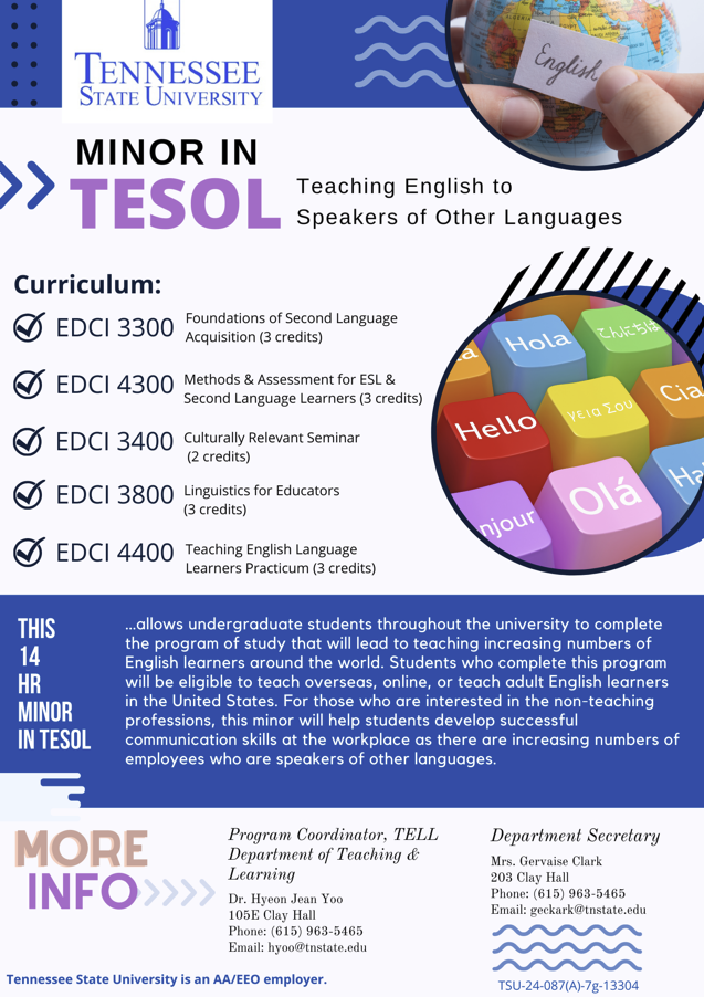 Minor in TESOL